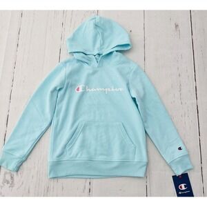 CHAMPION Blue Mist Girls Sweatshirt Hoodie Size 6X NWT